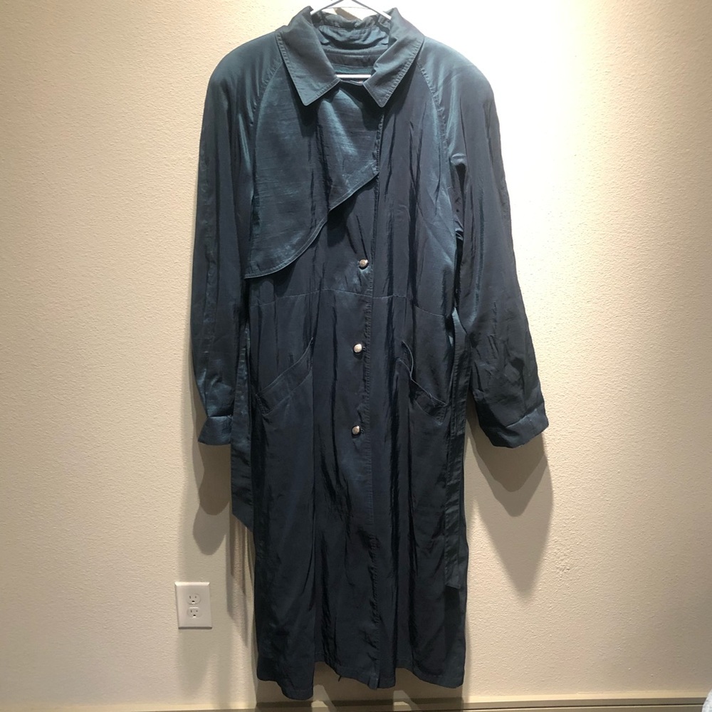 Vintage 3M reflective London fog trench coat